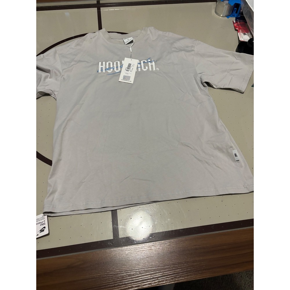 Hoodrich Fusion Tee Mens Grey Embroidered Logo Graphic T-Shirt HW0303 Size S NEW